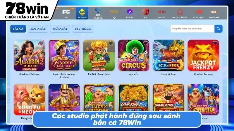 Sự hợp tác với các nhà phát hành game danh tiếng toàn cầu